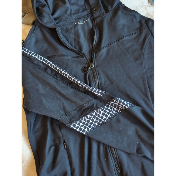 Trina Turk zip up hoodie size large - Picture 3 of 8